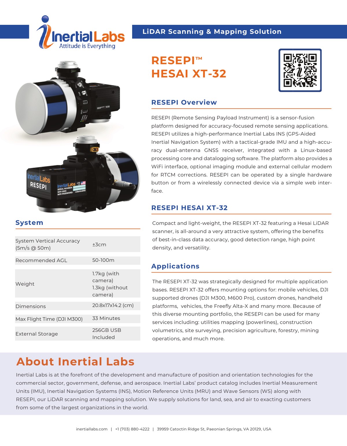 RESEPI HESAI XT-32 product overview